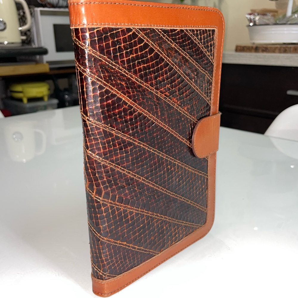 Vintage Bosca genuine snake skin portfolio
